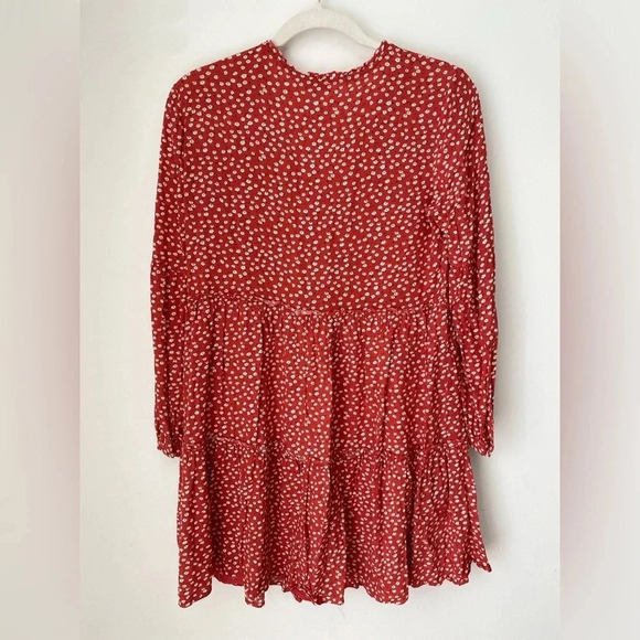 Rails Dress Women’s Small Everly Carmine Daisies Mini Tiered Flowy Floral - Picture 7 of 13